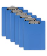 Officemate Plastic Clipboard, Letter Size, Arctic Blue, Pack of 6 (83088) - £24.31 GBP