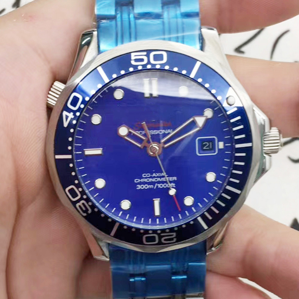 Mechanical Watch 007 Calendar-Free Blue Bond Bond Automatic Mechanical Watch Mac