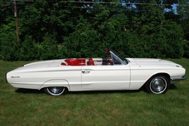 1966 Ford Thunderbird Convertible white, 24 x 36 Inch Poster, - £16.07 GBP