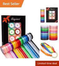 20 Colors Rainbow Satin Ribbon - 100 Yards of Double-Faced Elegance for ... - $19.75