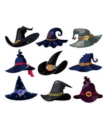 Halloween Witch Magic Hats Metal Cutting Dies Scrapbooking Card Making C... - $13.98