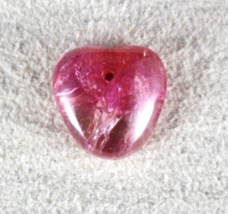 Certified Natural Ruby Heart Cabochon 7.93 Carats Drilled Gemstone Ring Pendant - £1,365.19 GBP