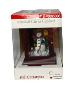 Mr. Christmas 2010 Musical Animated Lighted Curio Cabinet Snowman 30 Songs - $39.59