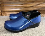 Sanita Blue Patent Leather Women’s  Nursing Clogs Size 41 US 10 New With... - £53.31 GBP
