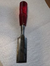 Vintage Miller&#39;s Falls Wood Chisel Red Handle 30-07 1 1/4 Butt Chisel- Usa - £17.20 GBP