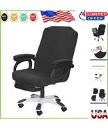 Stylish and Protective Black Office Chair Cover – Zipper Closure &amp; Easy ... - $473.33 MXN