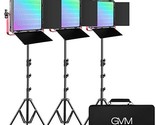 Gvm Rgb Led Video Light, 50W Video Lighting Kit With App Control, 1200D ... - $974.99