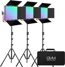 Gvm Rgb Led Video Light, 50W Video Lighting Kit With App Control, 1200D Photogra - £761.52 GBP