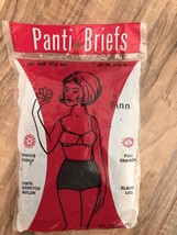 Vintage NOS Brief Black Sheer Panty OSFA Up to sz 8 Nylon Cutout Panties  - £9.49 GBP