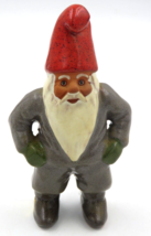Vintage Gnome Sweden Rolf Berg Pottery Figurine 7.5&quot; w/ Sticker - £23.15 GBP