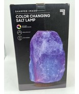 Sharper Image LED Color Changing Himalayan Salt Lamp USB Powered Pink Pu... - $362.22 MXN