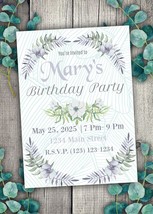 Personalized Pastel Floral Invitation - $13.61 CAD+