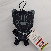 Black Panther Christmas Ornament Hallmark Marvel Small Stars Plush - $10.89