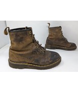Vintage Dr Martens England 1460 Brown Leather Boots UK Size 8 US Men 9 W... - £93.41 GBP