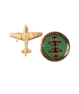 2 Pin Tacks Lapel Pins Airplane and Partners in Flight - $3.99