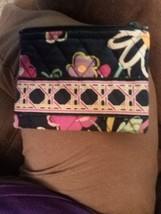 Vera Bradley  Zip Coin Purse Wallet ~ RIBBONS Used - £10.30 GBP