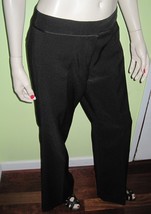 Vintage Dynamite Women&#39;s Ladies Black Polyester Dress Pants Trousers Size 9 - £27.53 GBP