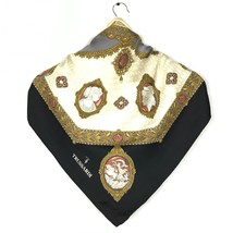 Vintage Trussardi Silk Scarf Women Shawl Babushka Wrapped Head Scarf Squ... - £44.82 GBP