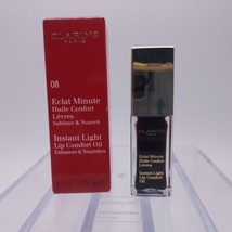 Clarins Eclat Minute Instant Light Lip Comfort Oil 08 BLACKBERRY  - $18.80