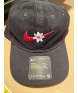 Nike Girl&#39;s Floral Swoosh White Hat 12-24 Month *NEW* pp1 - $284.91 MXN