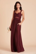 Birdy Grey ELSYE DRESS MESH CABERNET EXTRA SMALL XS NWOT BRIDESMAID WEDDING - $362.91 MXN