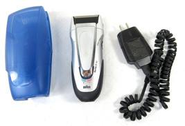 Braun Series 3 340 Wet &amp; Dry Shaver Electric Razor + Charger Cable, Blue Case - $29.65