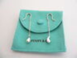 Tiffany &amp; Co Teardrop Earrings Dangling Hoops Studs Peretti Love Gift Po... - $468.00