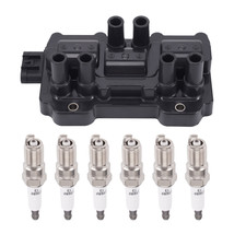 Ignition Coil + 6x Spark Plug For Chevrolet Impala Malibu Buick Terraza V6 UF434 - £47.87 GBP