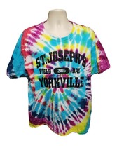 2015 St Josephs Yorkville Field Day Adult XL Tie Dye TShirt - $332.50 MXN