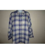 Women  Old Navy Button Front, Long Sleeve Relaxed Flannel Shirt Size L NWT - £15.29 GBP