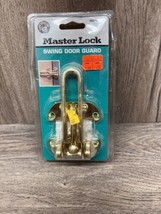 Master Lock Swing Door Bolt Brass 6150DTGt Bolt Latch Front Door Securit... - $10.87