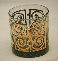 Old Fashion Drinking Glass Abstract Designs Weighted Pebble Bottom Vinta... - £11.67 GBP