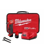 Milwaukee 2485-22 M12 FUEL 1/4 Inch Right Angle Die Grinder 2 Battery Ki... - £353.06 GBP