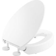 KOHLER 25875-0 Hyten Elevated Quiet-Close Elongated Toilet Seat, Contoured Seat  - £87.23 GBP