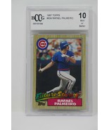 1987 Topps #634 Rafael Palmeiro Rookie Cubs Beckett 10 MINT OR BETTER - $3,748.97 MXN
