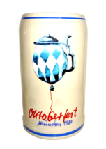 Official 1980 Munich Oktoberfest 1L Masskrug German Beer Stein - £16.02 GBP