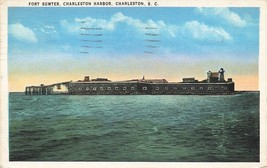 FORT SUMTER CHARLESTON HARBORSOUTH CAROLINA PM 1936 KOFSKY POSTCARD K47 - $9.18