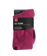 Under Armour UA Team Cushioned Over The Calf Socks Pink M 4-8.5 (M) 7-10... - £7.38 GBP