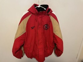 Vintage 90’s San Francisco 49ers Reebok Pro Line Parka Jacket L - £97.11 GBP