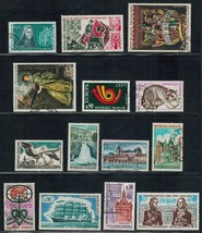 FRANCE  Sc # 1292a // 1413  Used &amp; MVLH  Lot of 27 stamps Postage (1973-1974) - £6.73 GBP