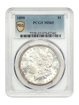 1899 $1 PCGS MS65 - $1,018.50