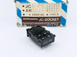 1X JC2-PS MATSUSHITA 6 Position Relay Socket 10A 250VAC For JC2 Relays - $5.00