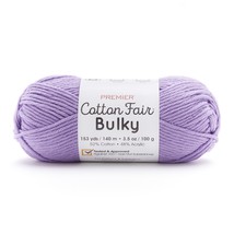 Premier Yarns Cotton Fair Bulky Yarn Solid Violet - $10.73