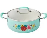 Pioneer Woman ~ BREEZY BLOSSOM ~ Nonstick ~ 5 Quart ~ Dutch Oven with Lid - £36.68 GBP