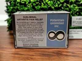 Subliminal Audio Cassette Tape Arthritis Relief - Potentials Unlimited -... - $26.06