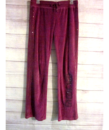 BCBG BGMAXAZRIA Women Size Medium Bedazzled Pockets Track Pants Purple - $28.99