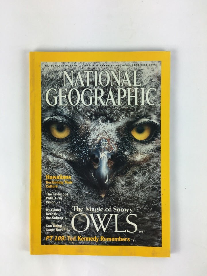 December 2002 National Geographic Magazine The Magic of Story Owls Ted K... - $14.84