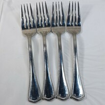 Waterford Somerset SET 4 Forks Salad Fork 7&quot; SF glossy Stainless Vintage - $679.88 MXN