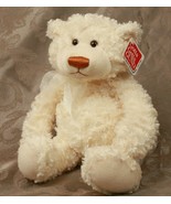 GUND FLUFFY CREAM BEIGE PLUSH TEDDY BEAR HIGGINS 15031 TAGS Display Use - $21.57 CAD