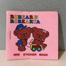 Vintage Sanrio 1988 Robear &amp; Robearta Bears Mini Sticker Book - $24.99
